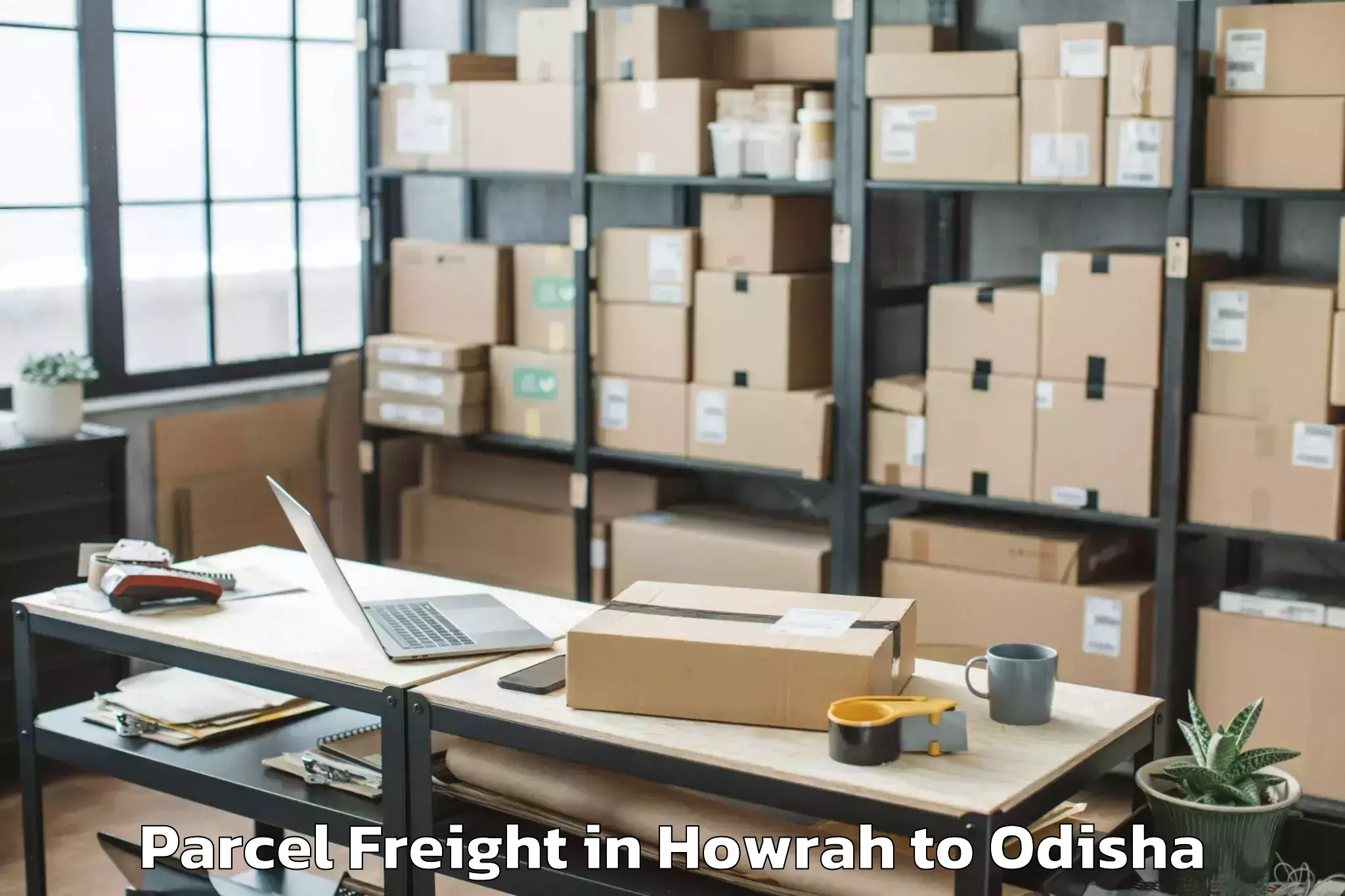 Book Your Howrah to Rugudi Parcel Freight Today